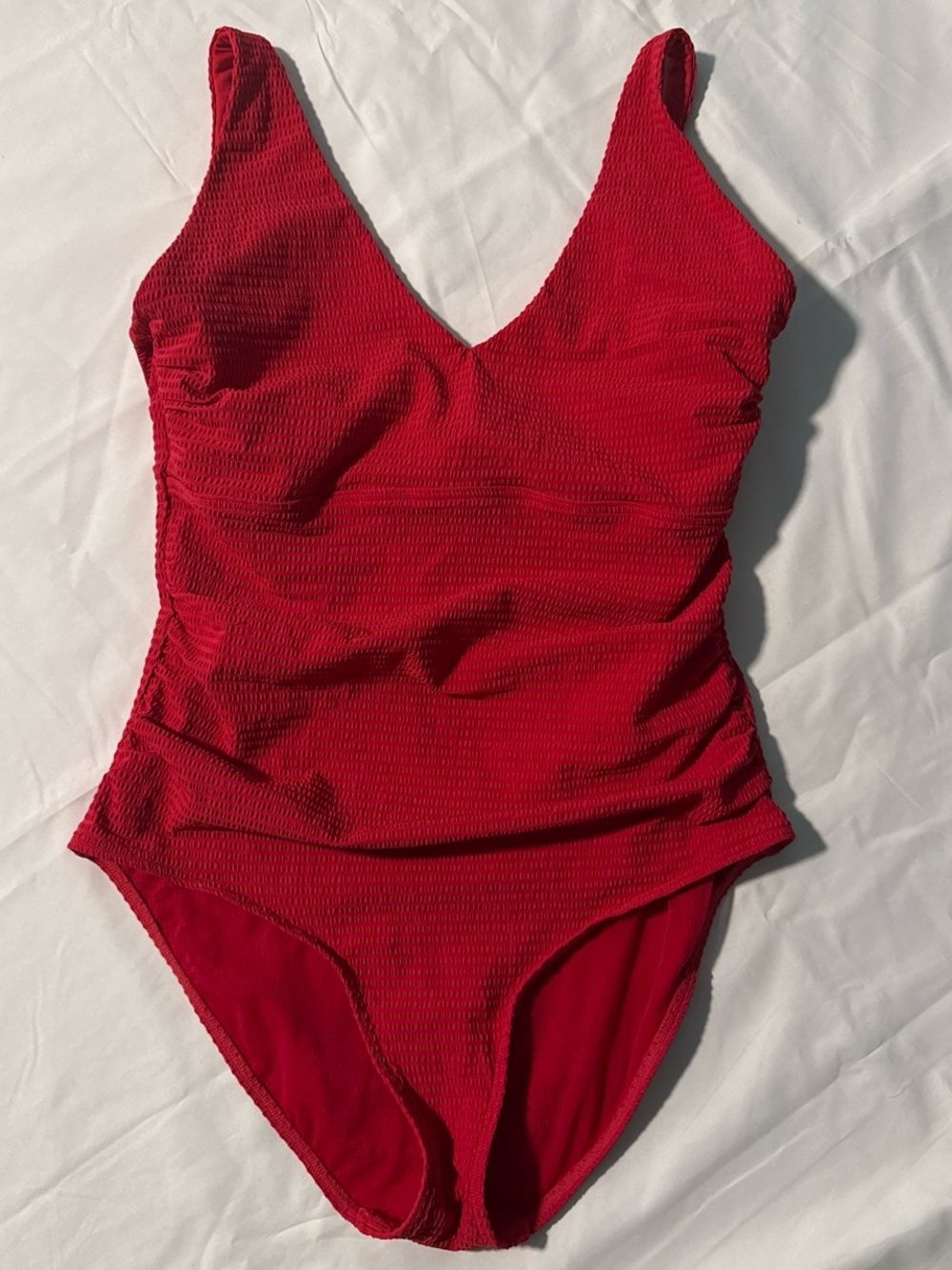 Sea level Australia Women's Red Textured One-Piece Swimsuit - Unbranded